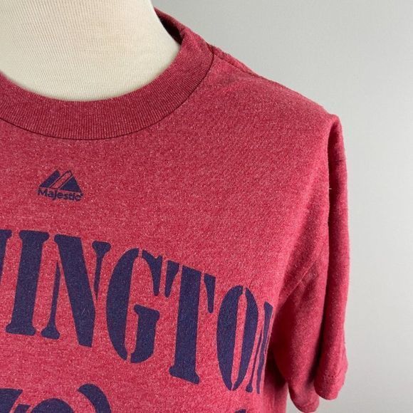 🌿4/$35 🌿MAJESTIC Red Washington National Tee - Picture 3 of 7